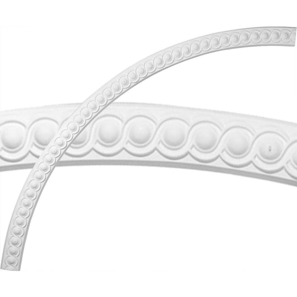 Ekena Millwork 63 1/2"OD x 59"ID x 2 1/4"W x 3/4"P Hillsborough Running Coin Ceiling Ring (1/4 of complete circle) CR63HI - main